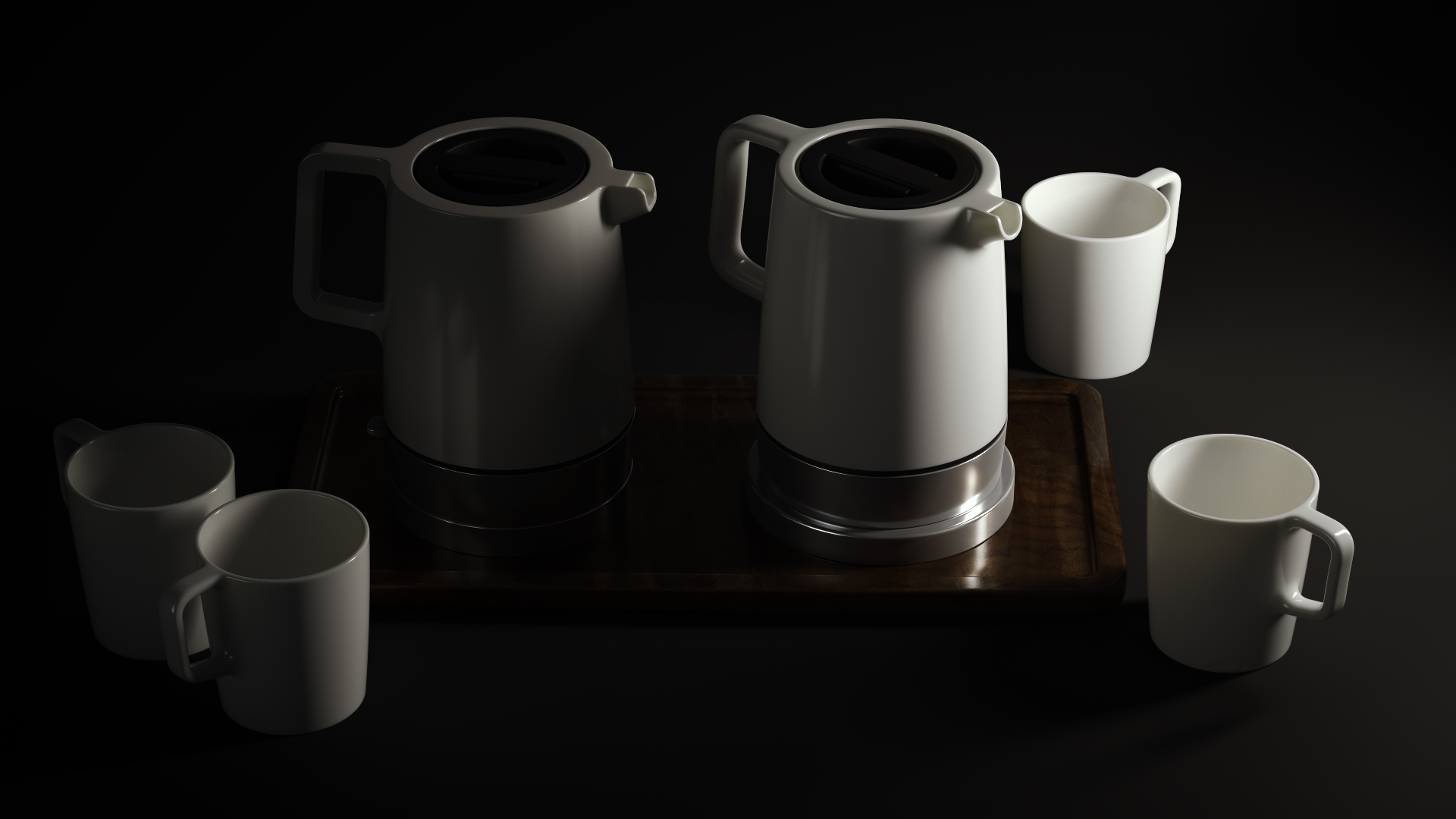 Wasserkocher, water kettle, Vergleich, comparsion, Class-A optimized Series, Class-A optimiertes Serienmodell, Technisches Modell, concept model